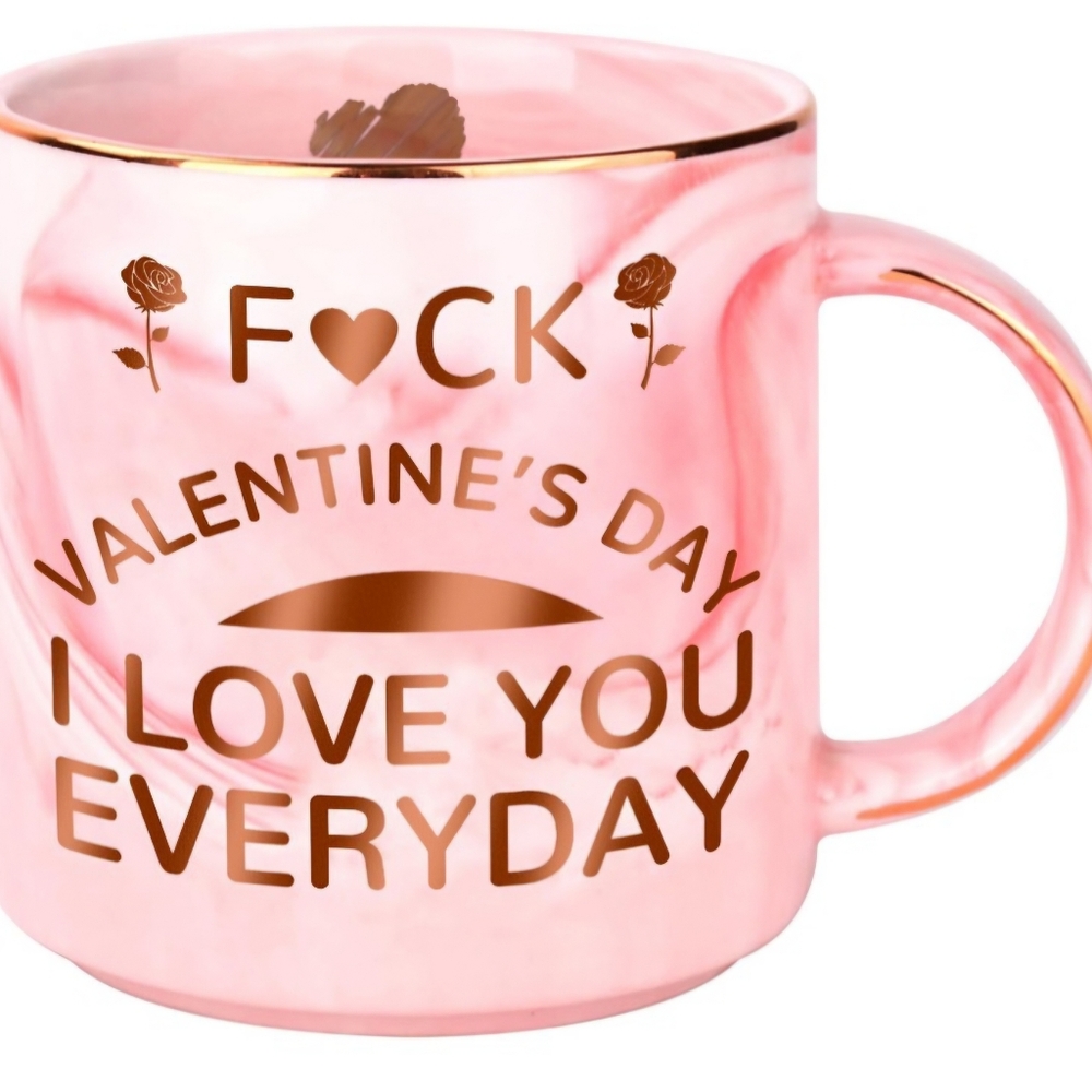 Pink 12 oz funny coffee mug
